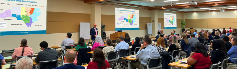 Classroom setting with participants