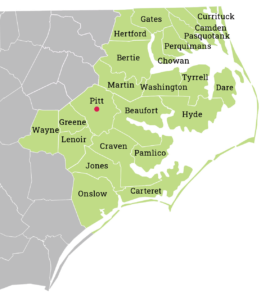EAHEC region with county names 2.0